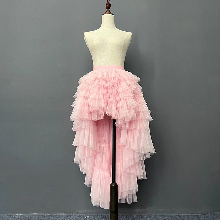 フィッシュテール スカート チュチュスカート 大人 チュールドレス ふんわり 前短後長 ロング丈 セクシー 舞台 ステージ衣装 燕尾 スカート ロック パンク ジャズ ダンス スカート コスプレ 演奏