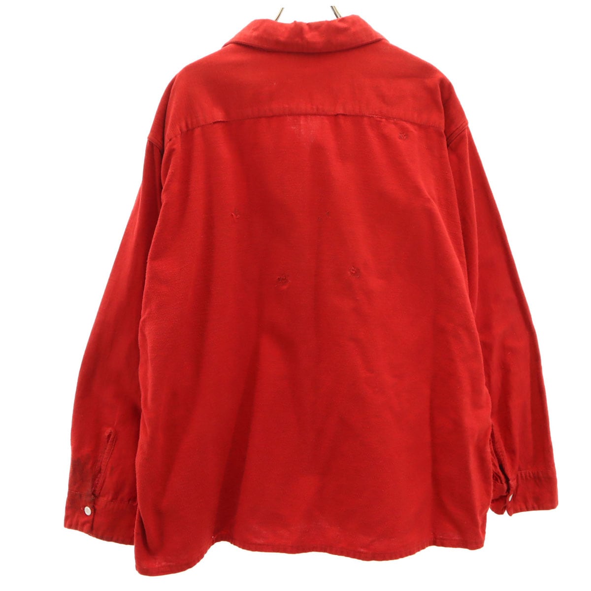 QUALITY 50s 60s ヴィンテージ 開襟 長袖 フランネル オープンカラーシャツ XL レッド メンズ 古着 QUALITY 50s 60s ヴィンテージ 開襟 長袖 フランネル オープンカラーシャツ XL レッド メンズ 古着