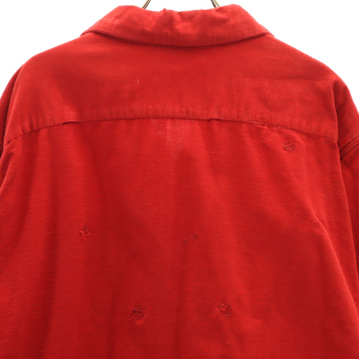 QUALITY 50s 60s ヴィンテージ 開襟 長袖 フランネル オープンカラーシャツ XL レッド メンズ 古着 QUALITY 50s 60s ヴィンテージ 開襟 長袖 フランネル オープンカラーシャツ XL レッド メンズ 古着