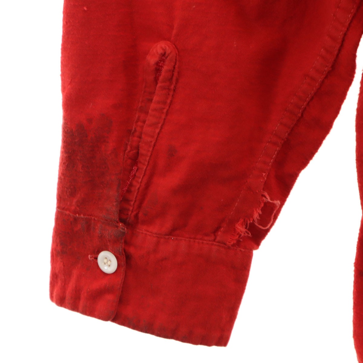 QUALITY 50s 60s ヴィンテージ 開襟 長袖 フランネル オープンカラーシャツ XL レッド メンズ 古着 QUALITY 50s 60s ヴィンテージ 開襟 長袖 フランネル オープンカラーシャツ XL レッド メンズ 古着