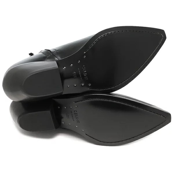 ブーツ レオン ジップドブーツ メタルトゥ ブラック メンズ 359354505C 38NO