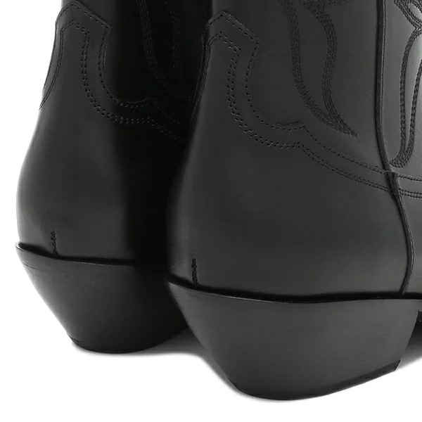 ブーツ レオン ジップドブーツ メタルトゥ ブラック メンズ 359354505C 38NO