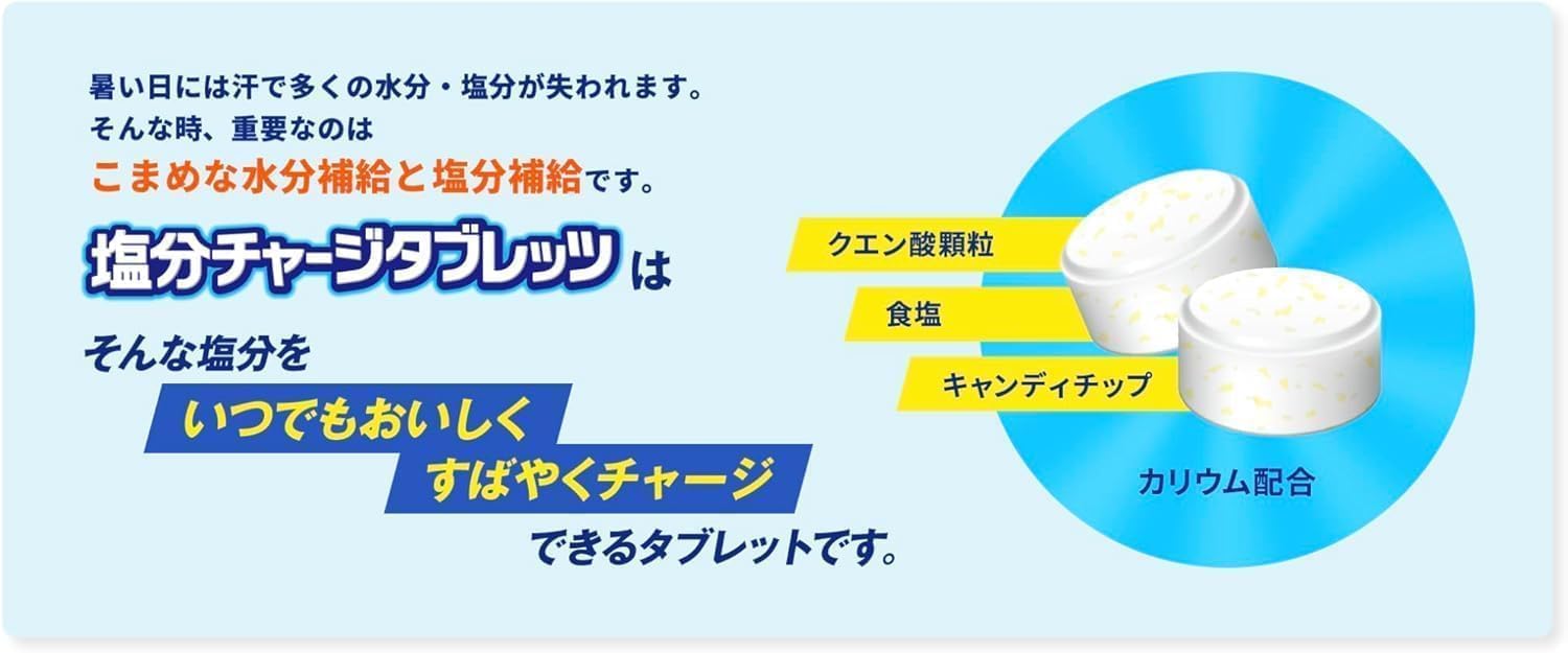 カバヤ 塩分チャージタブレッツ 3種 1kg（標準333粒）ビッグシェアパック (スポーツドリンク味 塩レモン味 梅味) 個包装 大容量 業務用 大袋 塩分補給 塩タブレット 塩分タブレット 塩飴 ク