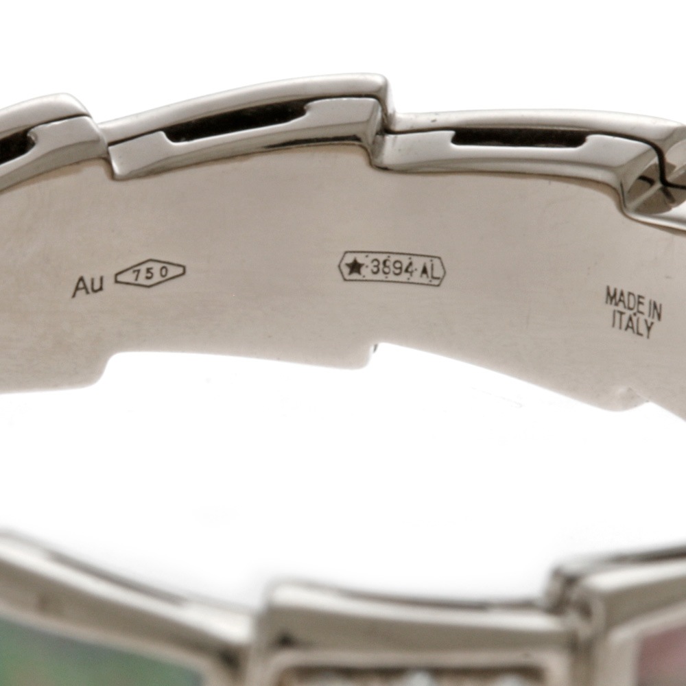 ブルガリ セルペンティ ヴァイパー リング 指輪 19号 18金 K18ホワイトゴールド ダイヤモンド BVLGARI 中古 美品 ブルガリ セルペンティ ヴァイパー リング 指輪 19号 18金 K18ホワイトゴールド ダイヤモンド BVLGARI 中古 美品