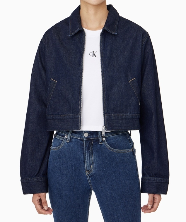 デニムジップアップジャケット