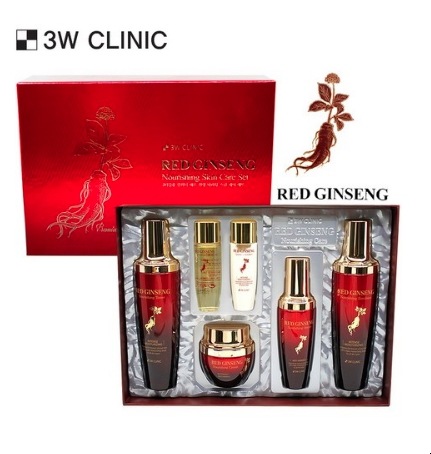 基礎化粧品4種3Wクリニック紅参スキンケア薬草人参4種セットヒット商品