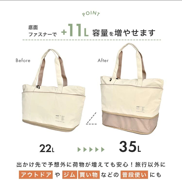 トートバッグ レディース 大容量 A4 ファスナー 旅行 軽量 ナイロン キャリーオンバッグ ボストン 20L 35L 1泊 2泊 トートバッグ レディース 大容量 A4 ファスナー 旅行 軽量 ナイロン キャリーオンバッグ ボストン 20L 35L 1泊 2泊