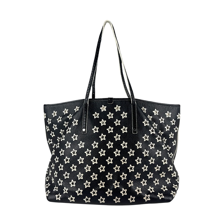 ジミーチュウ JIMMY CHOO ショルダーバッグ トートバッグ レザー ブラック×ホワイト レディース z6263 ジミーチュウ JIMMY CHOO ショルダーバッグ トートバッグ レザー ブラック×ホワイト レディース z6263