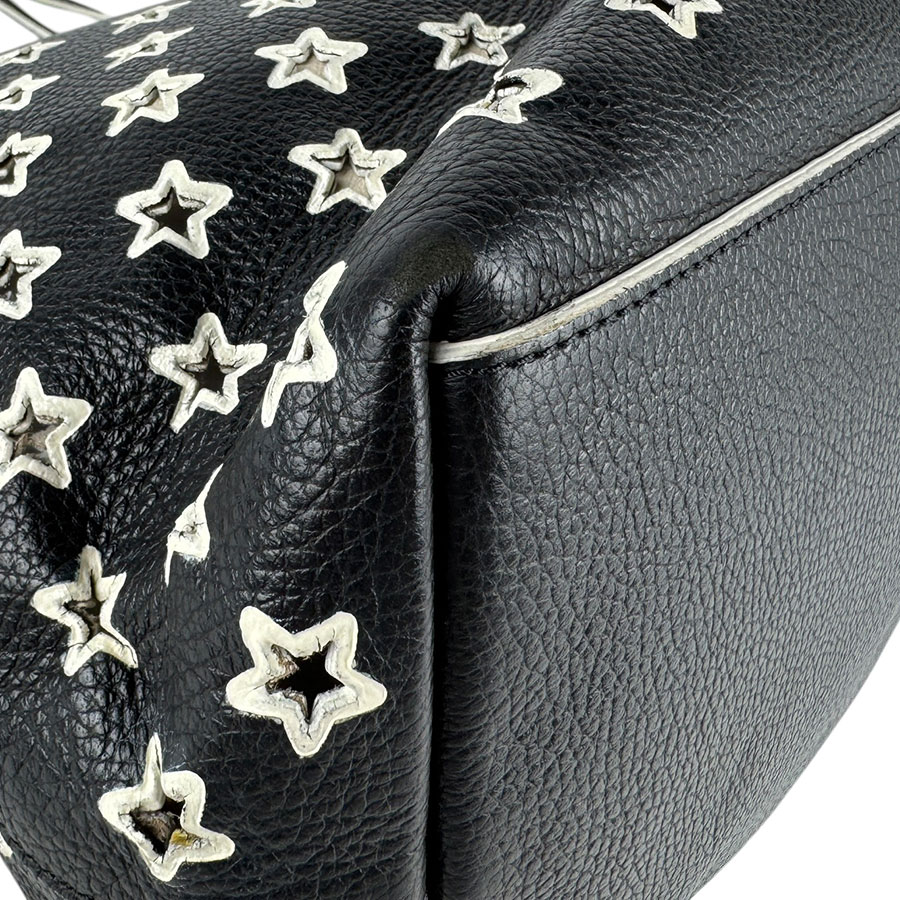 ジミーチュウ JIMMY CHOO ショルダーバッグ トートバッグ レザー ブラック×ホワイト レディース z6263 ジミーチュウ JIMMY CHOO ショルダーバッグ トートバッグ レザー ブラック×ホワイト レディース z6263