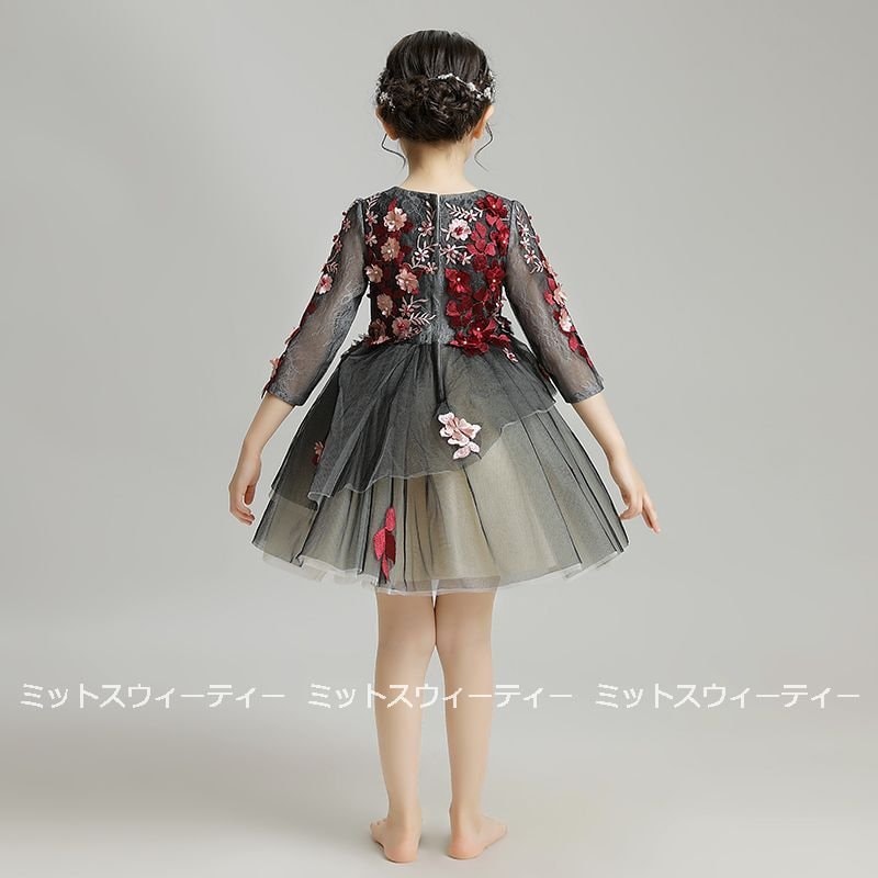 子供 ドレス ピアノ発表会 子供ドレス ワンピース 衣装 花柄刺繍 リボン 結婚式 コンクール ブラ 子供 ドレス ピアノ発表会 子供ドレス ワンピース 衣装 花柄刺繍 リボン 結婚式 コンクール ブラ