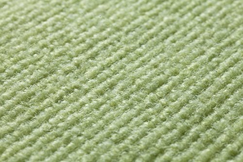 【日本製 撥水 消臭 洗える】サンコー ずれない ジョイントマット 大判 45×45cm グリーン 10枚 カーペットタイプ おくだけ吸着 タイルマット KH-17