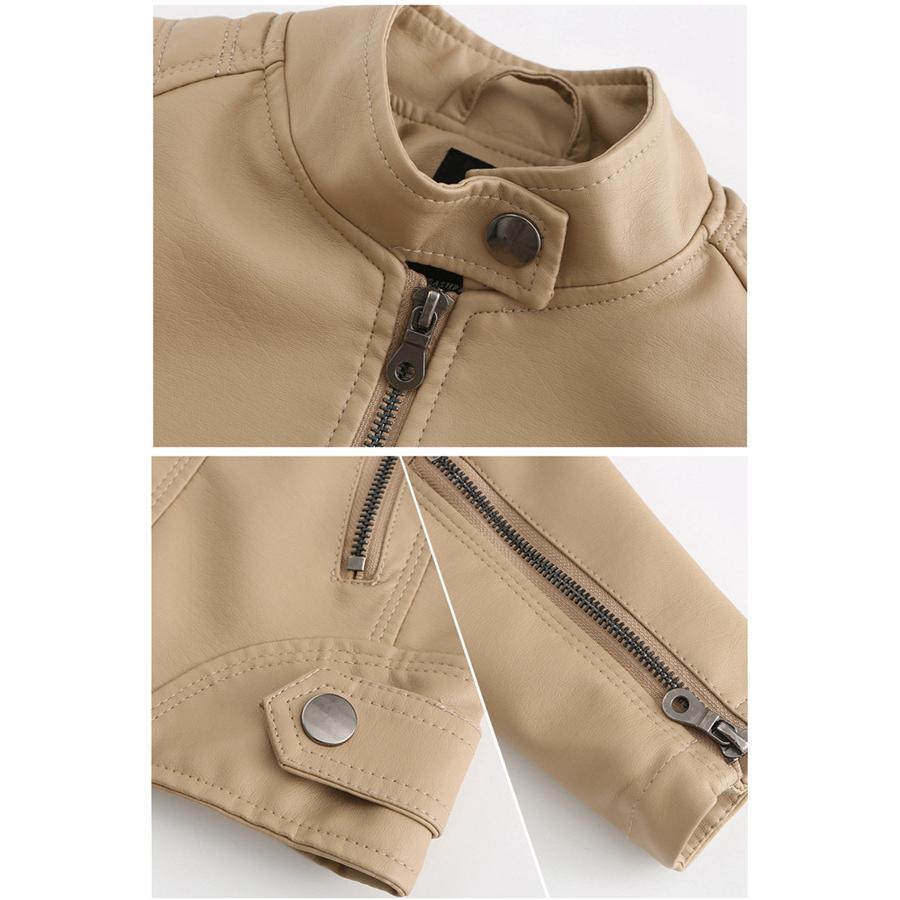 製品 気質 レザージャケット ライダース 革ジャン レディース バイクジャケット 立ち襟 ダブル シングル 防寒 防風 アウター 合革 フェイクレザー