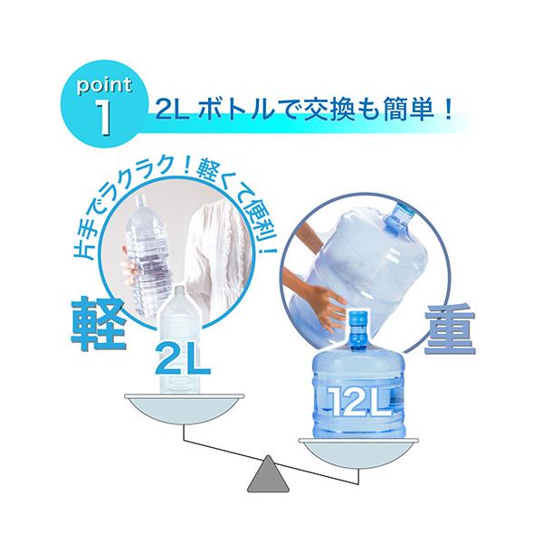 SOUYI JAPAN 卓上ウォーターサーバー 折りたたみトレー付き ホワイト SY-108N-WH