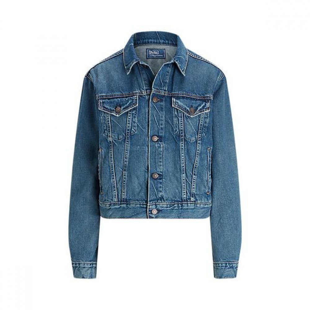 ポロラルフローレンレディースデニムトラッカージャケット (WMPOOTWNDK20025400)