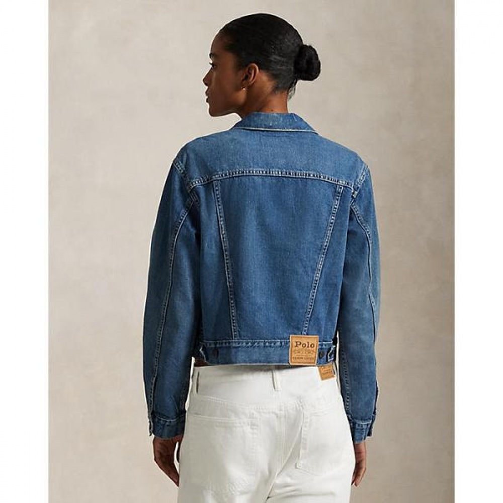 ポロラルフローレンレディースデニムトラッカージャケット (WMPOOTWNDK20025400)