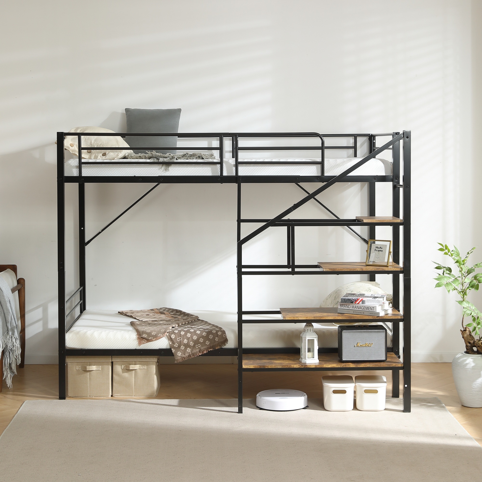 【2点購入で150OFF】【国内即発送】ロフトベッド シングルベッド パイプ 耐震 頑丈フレーム 大人ベッド 社員寮 学生寮 耐荷重150kg 【2点購入で150OFF】【国内即発送】ロフトベッド シングルベッド パイプ 耐震 頑丈フレーム 大人ベッド 社員寮 学生寮 耐荷重150kg