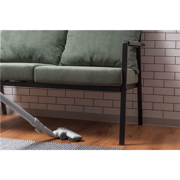 ソファ 2人掛け グリーン 肘掛け/アーム付き 組立品 ソファ 2人掛け グリーン 肘掛け/アーム付き 組立品