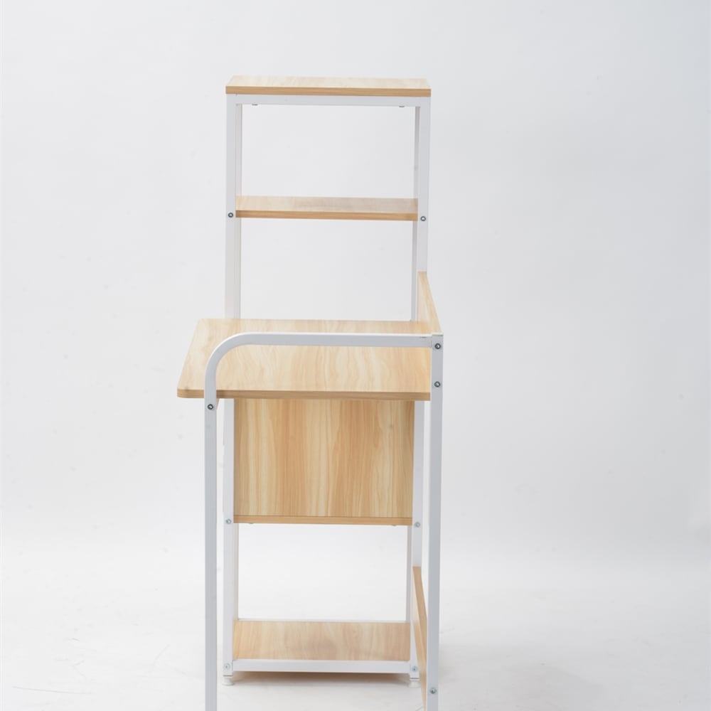 【国内即日発送】【ナチュラル】パソコンデスク 引き出し付き 3段シェルフ付 パソコンデスク ミシン台 木製 書斎机 学習机 勉強机 【国内即日発送】【ナチュラル】パソコンデスク 引き出し付き 3段シェルフ付 パソコンデスク ミシン台 木製 書斎机 学習机 勉強机