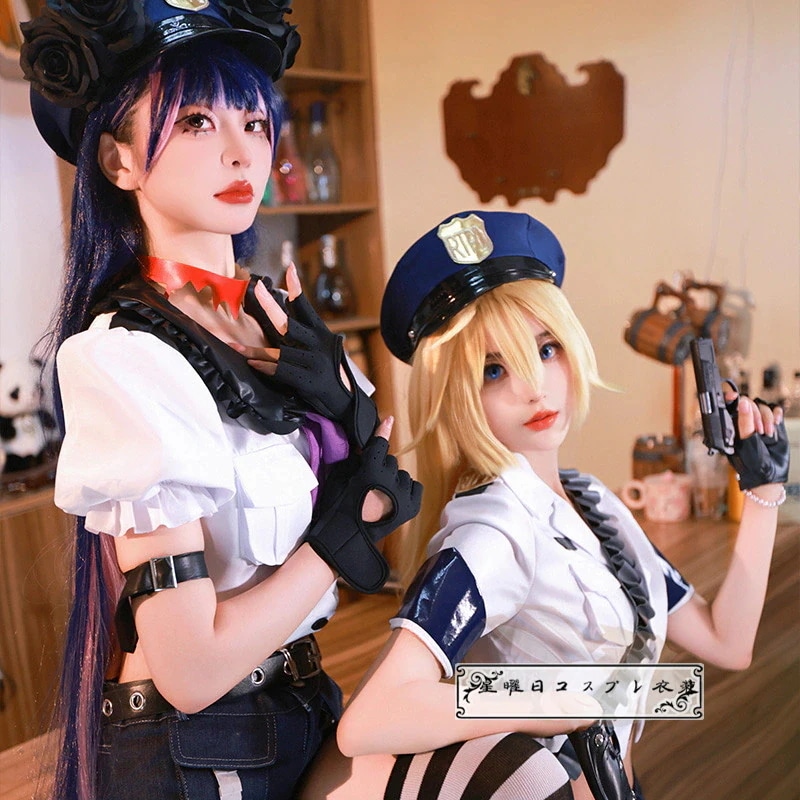 パンティ&ストッキングwithガーターベルト ストッキング パンティ 警察官 コスプレ衣装 コスチューム