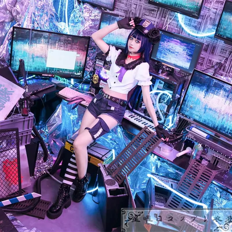 パンティ&ストッキングwithガーターベルト ストッキング パンティ 警察官 コスプレ衣装 コスチューム