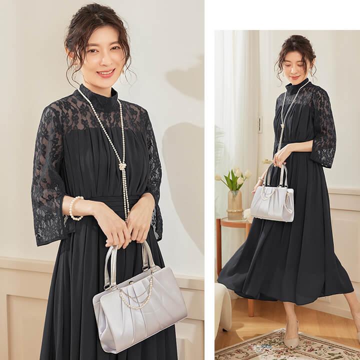 パーティードレス 結婚式 ワンピース 大きいサイズ有 20代 30代 40代 ロングドレス ロング エレガント ハイウエスト 大人 ママ フォーマル yj188588