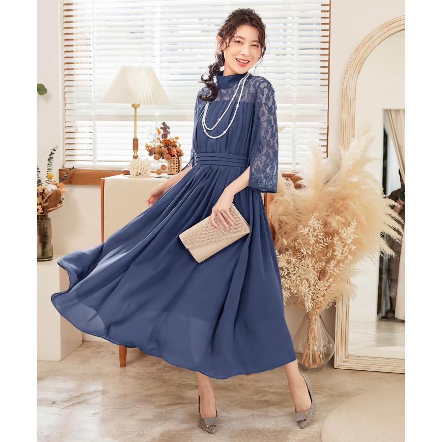 パーティードレス 結婚式 ワンピース 大きいサイズ有 20代 30代 40代 ロングドレス ロング エレガント ハイウエスト 大人 ママ フォーマル yj188588