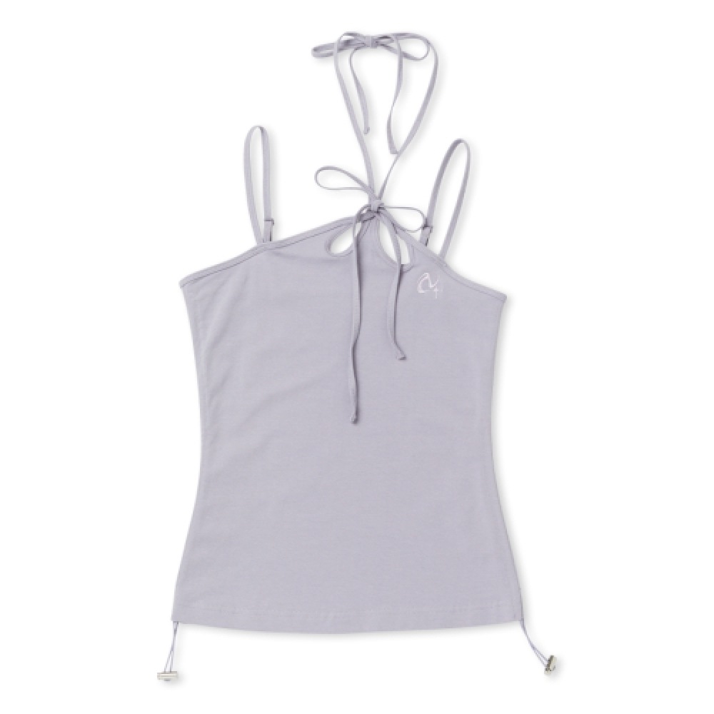 NERDY 女性用ストリングホルターネックノースリーブトップライトパープル NERDY 女性用ストリングホルターネックノースリーブトップライトパープル