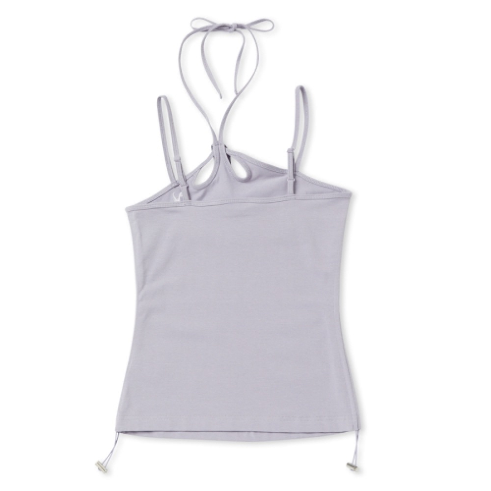 NERDY 女性用ストリングホルターネックノースリーブトップライトパープル NERDY 女性用ストリングホルターネックノースリーブトップライトパープル