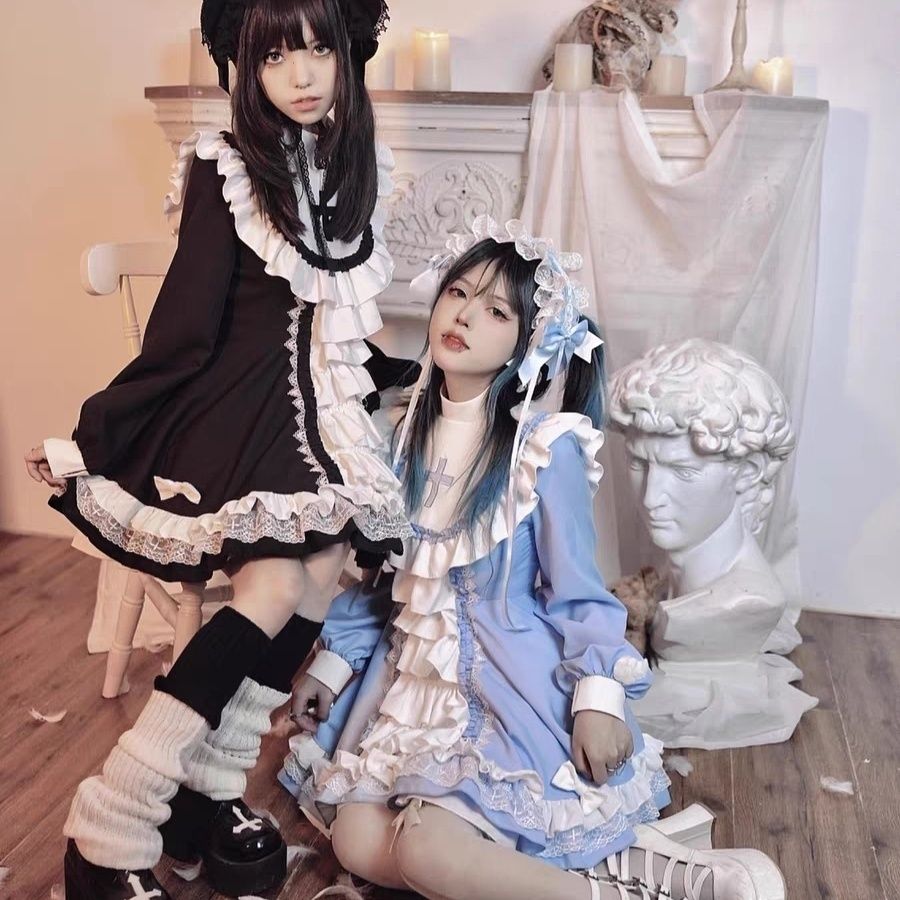 [急速出荷]ロリータナースシスター服ゴシックシスターOPスカートメイド服 二次元(最安値保証)