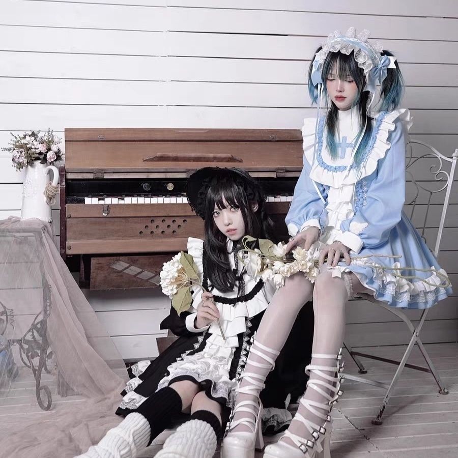 [急速出荷]ロリータナースシスター服ゴシックシスターOPスカートメイド服 二次元(最安値保証)