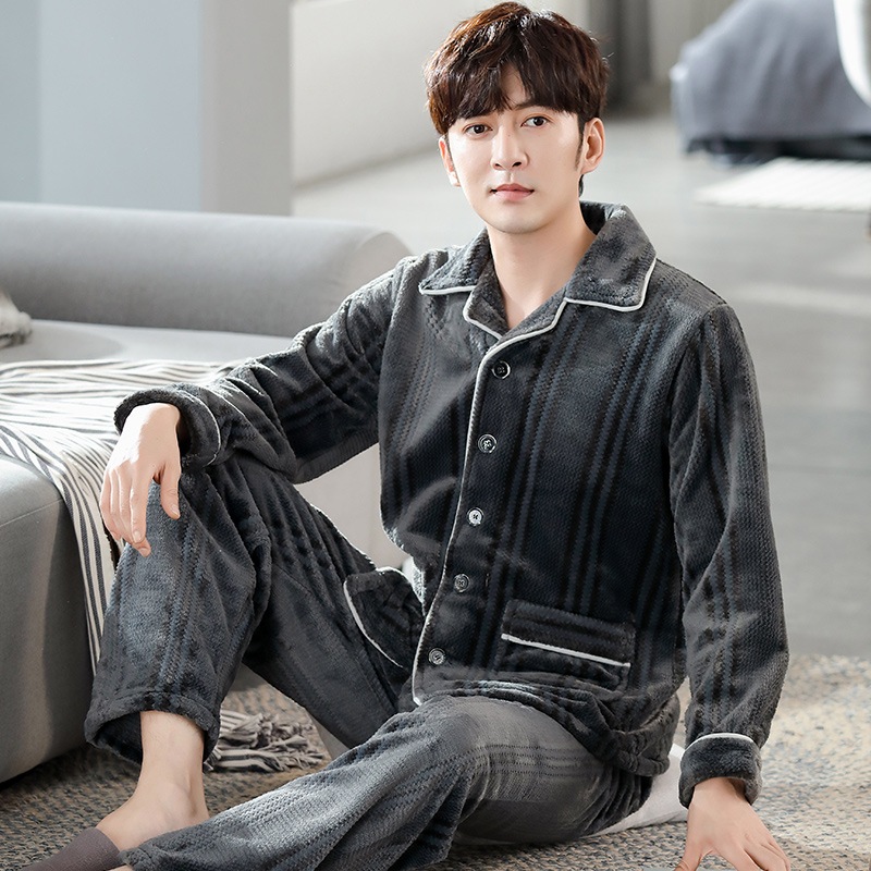 パジャマ メンズ 冬 もこもこ 暖かい 上下セット ナイトウェア 厚手 ルームウェア 長袖 大きいサイズ男性パジャマコーラル秋冬カーディガンフランネルパジャマ男性用冬の厚い加絨の家居服セット パジャマ メンズ 冬 もこもこ 暖かい 上下セット ナイトウェア 厚手 ルームウェア 長袖 大きいサイズ男性パジャマコーラル秋冬カーディガンフランネルパジャマ男性用冬の厚い加絨の家居服セット