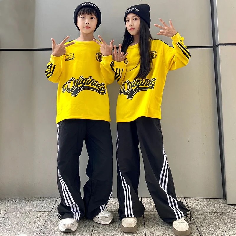 小学生の運動会の服装の秋の子供のhiphopの街のダンスの子供服の男の子の演芸服の女の子のダンスの服装 小学生の運動会の服装の秋の子供のhiphopの街のダンスの子供服の男の子の演芸服の女の子のダンスの服装