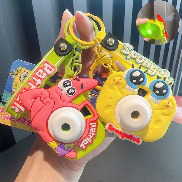 スポンジボブストラップ LOVETOXIC 「スポンジ・ボブ」×「Angel Blue」スマホストラップ