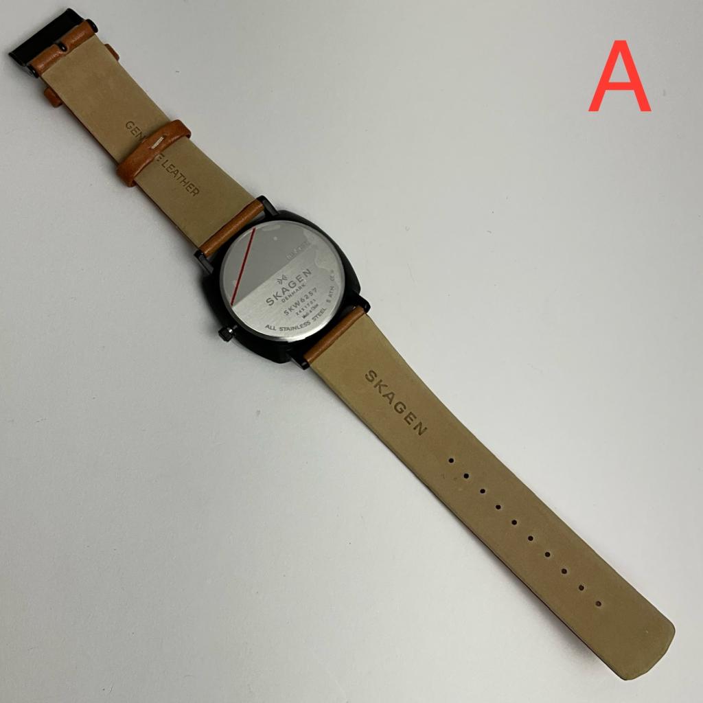 [アウトレット(ベルトに難あり)] スカーゲン 腕時計 メンズ ブラック×ブラウン ラングステッド SKAGEN RUNGSTED SKW6257