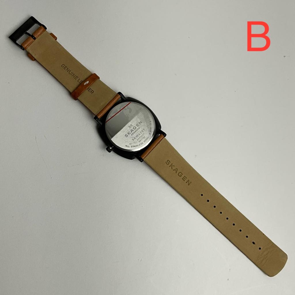 [アウトレット(ベルトに難あり)] スカーゲン 腕時計 メンズ ブラック×ブラウン ラングステッド SKAGEN RUNGSTED SKW6257