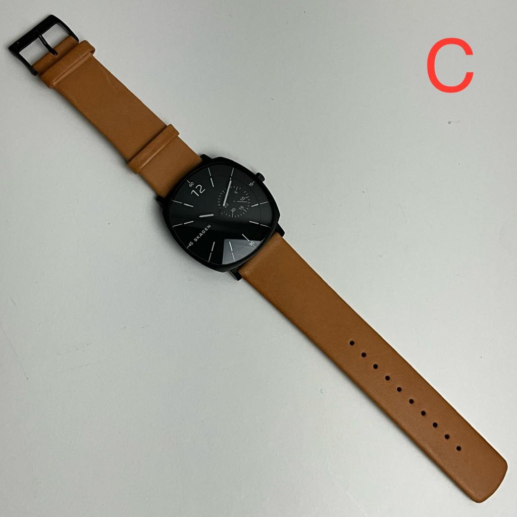 [アウトレット(ベルトに難あり)] スカーゲン 腕時計 メンズ ブラック×ブラウン ラングステッド SKAGEN RUNGSTED SKW6257