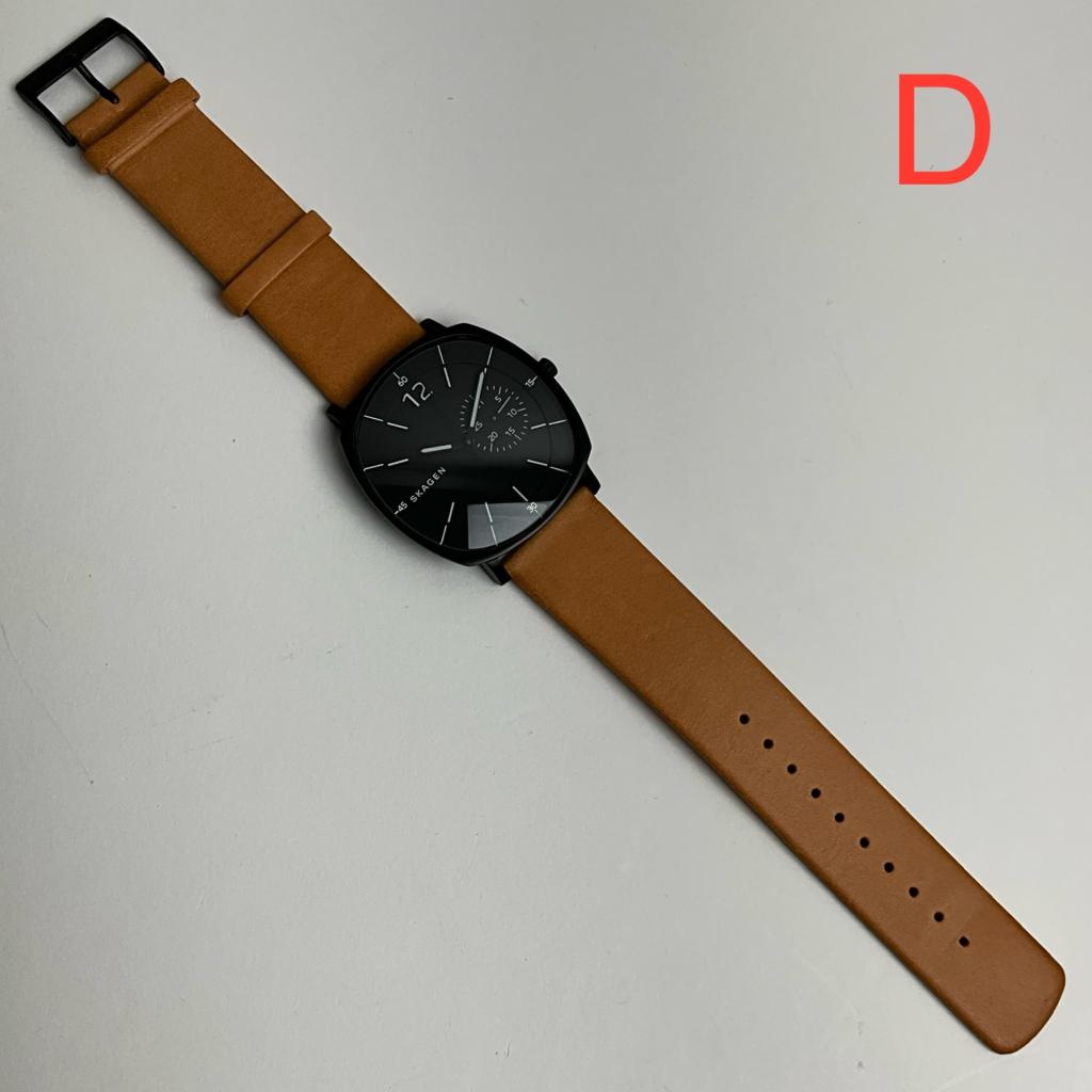 [アウトレット(ベルトに難あり)] スカーゲン 腕時計 メンズ ブラック×ブラウン ラングステッド SKAGEN RUNGSTED SKW6257