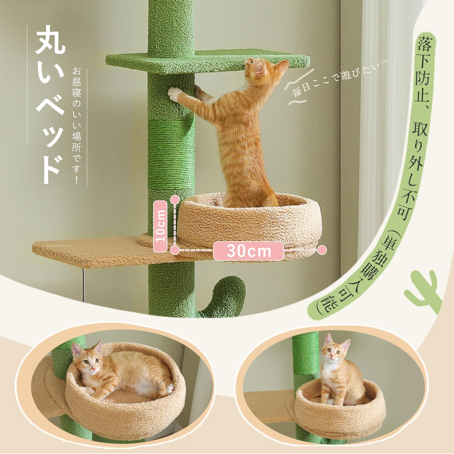キャットタワー-宇宙船-キャット　据え置き　突っ張り　爪研ぎ Amazon | 猫家族 キャットタワー 木製 天然木シリーズ 宇宙船