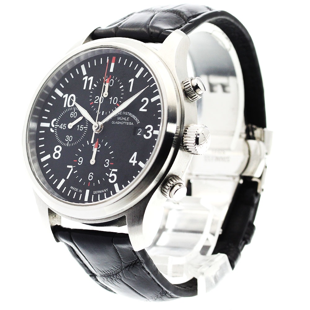 ミューレグラスヒュッテ Muhle Glashutte M1-37-70 デイト 自動巻き メンズ _903290【中古】 ミューレグラスヒュッテ Muhle Glashutte M1-37-70 デイト 自動巻き メンズ _903290【中古】