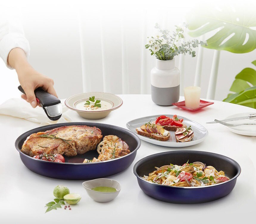 インジニオ イージーアンドクリーン フライパン 3ピース PFOAフリー ブルー インジニオ イージーアンドクリーン フライパン 3ピース PFOAフリー ブルー