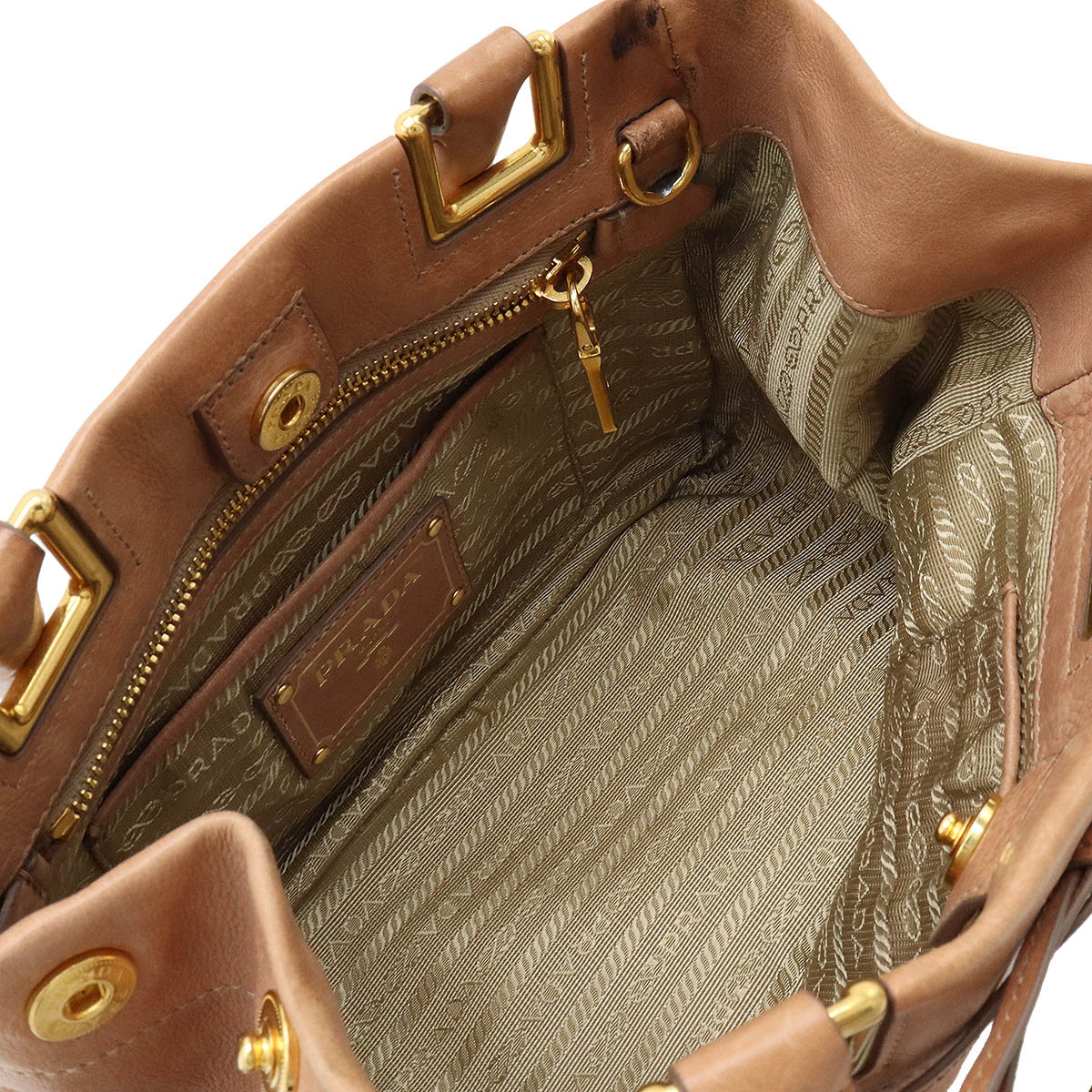 リボン ハンドバッグ 2WAY ショルダーバッグ レザー CAMMEO ピンクベージュ ゴールド金具 国内ブティック購入品 BN2245