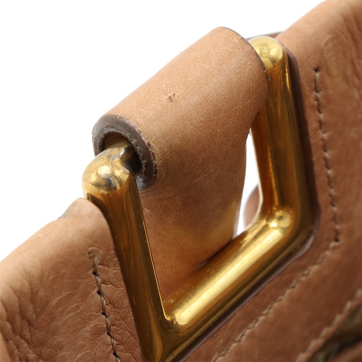 リボン ハンドバッグ 2WAY ショルダーバッグ レザー CAMMEO ピンクベージュ ゴールド金具 国内ブティック購入品 BN2245