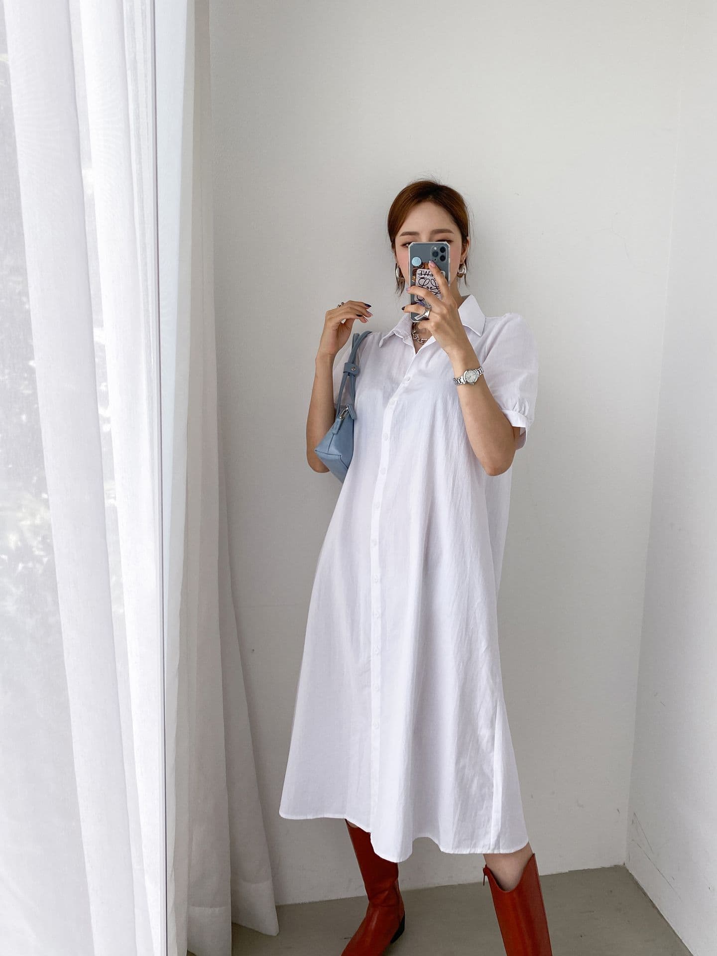 韓国 [WWW] シャツビスチェセット