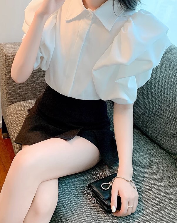 トップス ブラウス 白トップス 袖あり 半袖 パフスリーブ 襟付き レギュラーカラー ふわふわ 前開き かわいい 大人可愛い 大人 上品 おしゃれ お洒落 大人女子 こなれ感 ラブリー キュート トップス ブラウス 白トップス 袖あり 半袖 パフスリーブ 襟付き レギュラーカラー ふわふわ 前開き かわいい 大人可愛い 大人 上品 おしゃれ お洒落 大人女子 こなれ感 ラブリー キュート