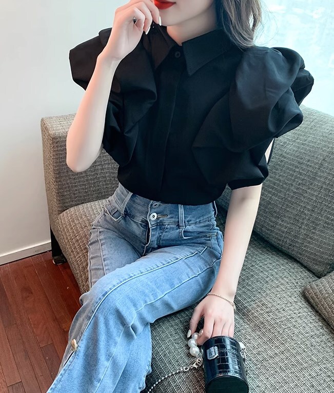 トップス ブラウス 白トップス 袖あり 半袖 パフスリーブ 襟付き レギュラーカラー ふわふわ 前開き かわいい 大人可愛い 大人 上品 おしゃれ お洒落 大人女子 こなれ感 ラブリー キュート トップス ブラウス 白トップス 袖あり 半袖 パフスリーブ 襟付き レギュラーカラー ふわふわ 前開き かわいい 大人可愛い 大人 上品 おしゃれ お洒落 大人女子 こなれ感 ラブリー キュート