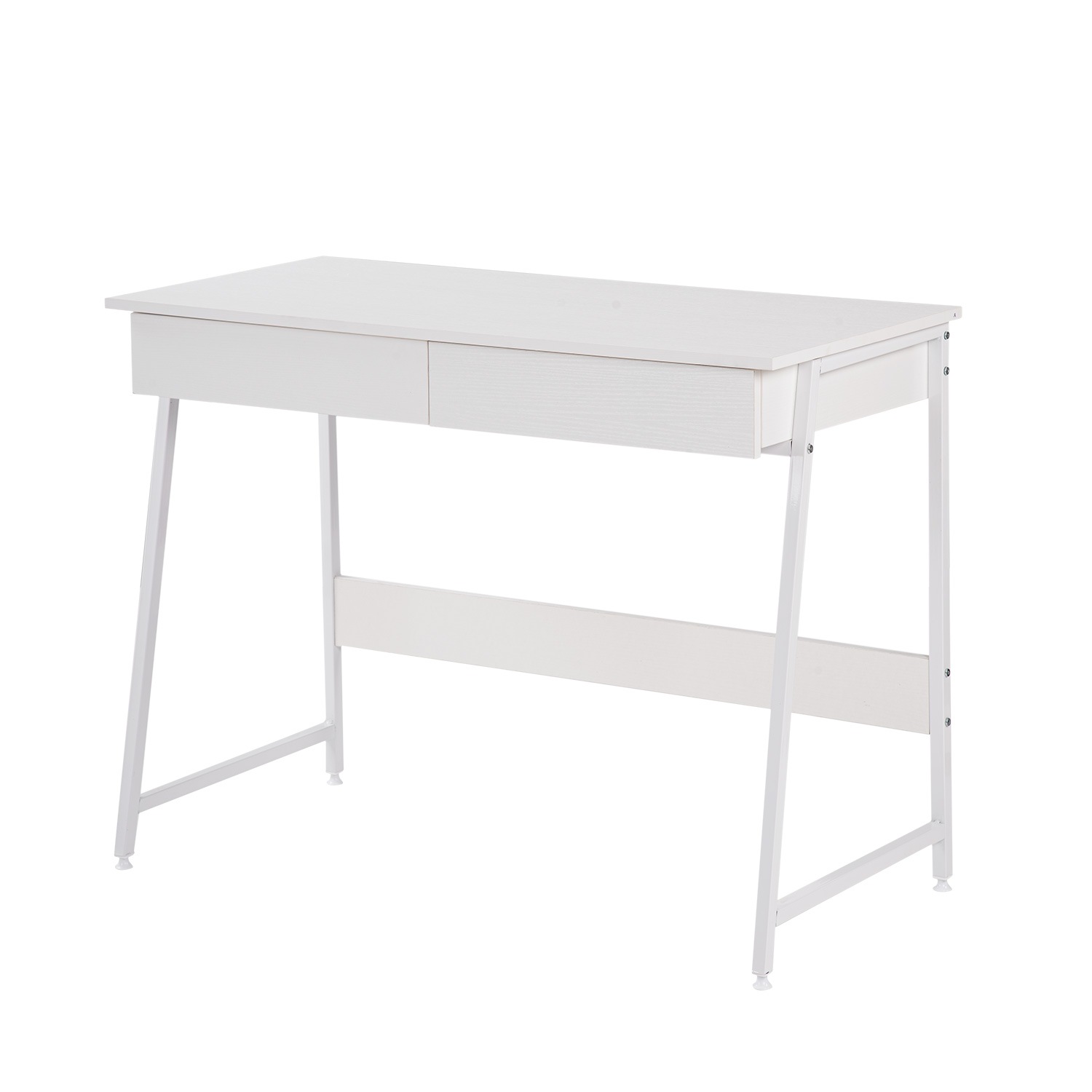 【国内発送,送料無料】【人気商品】パソコンデスク　引き出し付き　幅100*奥48 　ホワイト