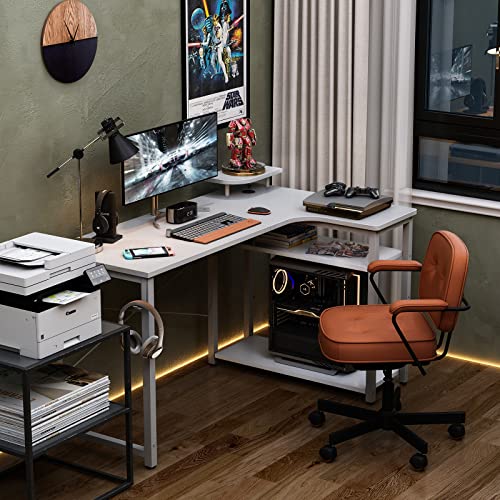 色:ホワイト サイズ:110*80*74cm ODK ゲーミングデスク パソコンデスク 幅110 l 色:ホワイト サイズ:110*80*74cm ODK ゲーミングデスク パソコンデスク 幅110 l