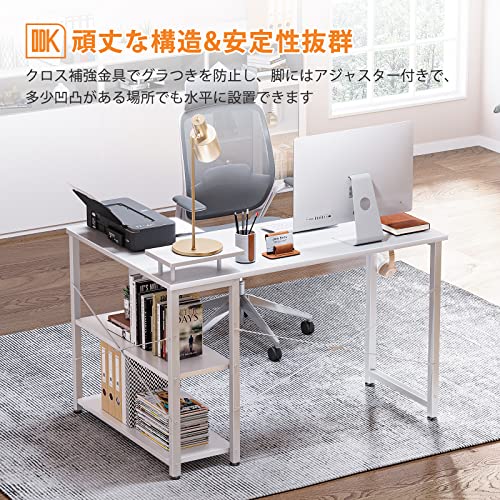 色:ホワイト サイズ:110*80*74cm ODK ゲーミングデスク パソコンデスク 幅110 l 色:ホワイト サイズ:110*80*74cm ODK ゲーミングデスク パソコンデスク 幅110 l