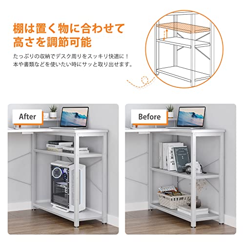 色:ホワイト サイズ:110*80*74cm ODK ゲーミングデスク パソコンデスク 幅110 l 色:ホワイト サイズ:110*80*74cm ODK ゲーミングデスク パソコンデスク 幅110 l