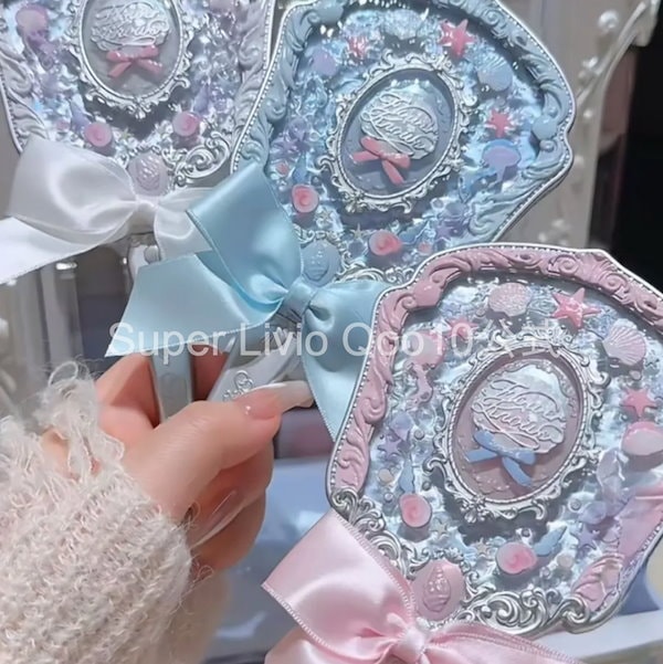 美品 PLUIE プリュイ プリュイ フィクティシオス ハンドミラー 手鏡 人気 フィクティシオス ハンドミラー - PLUIE：プリュイ